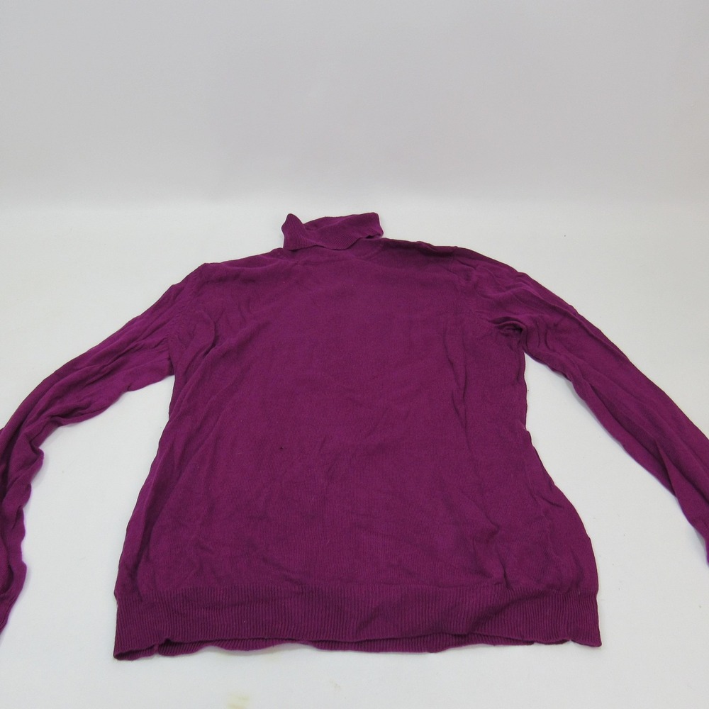 Worthington Sweater Womens Large Purple Turtleneck Long Sleeve Pullover Knit Top